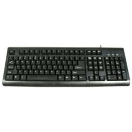 Keyboard, USB, Basic 107-key, Black