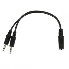 Adapter, (2) 3.5mm Stereo Male/3.5mm Stereo Female, 6â€