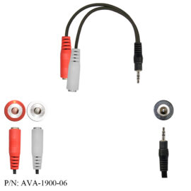 Adapter, (2) 3.5mm Stereo Female/3.5mm Stereo Male, 6â€