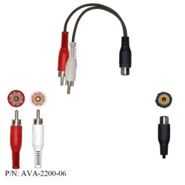 Adapter, (2) RCA Male/RCA Female, 6â€