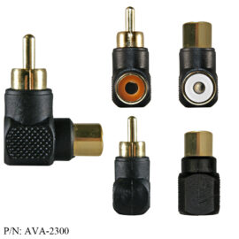 Adapter, RCA M/F, Right Angle