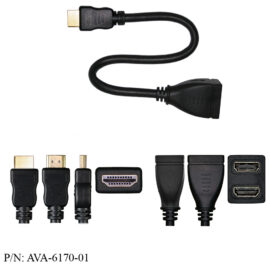 Adapter, HDMI Male to (2) HDMI Female, 1'