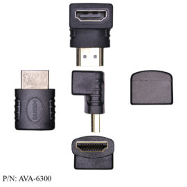 Adapter, HDMI, M/F, Vertical Down 90-degree angle
