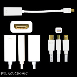 Adapter, Mini DisplayPort Male/HDMI Female, 6â€, MODEL C