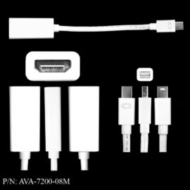 Adapter, Mini DisplayPort Male/HDMI Female, 8â€, MODEL M