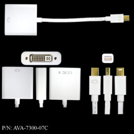 Adapter, Mini DisplayPort Male/DVI Female, 7â€, MODEL C