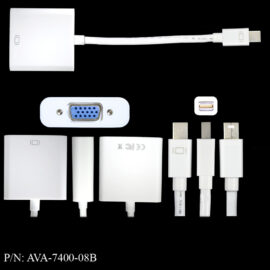 Adapter, Mini DisplayPort Male/VGA Female, 8â€, Model B