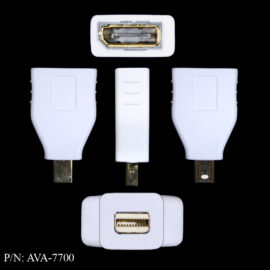 Adapter, Mini-Displayport Male / Displayport Female, White