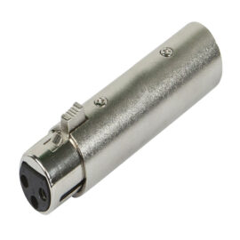 Adapter, 3-pin XLR Female to 5-pin XLR Male