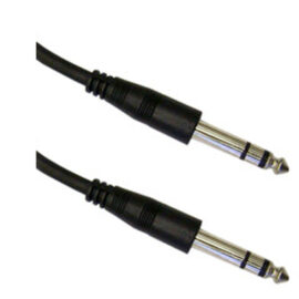 Cable, 1/4" Stereo, male / male, 6'