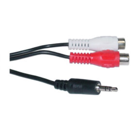 Cable, (2) RCA Female / 3.5mm Stereo Male, 6'