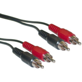 Cable, 2-RCA (red/white), M/M, 12'