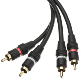 Cable, 2-RCA (red/white), M/M, High Quality, 12'