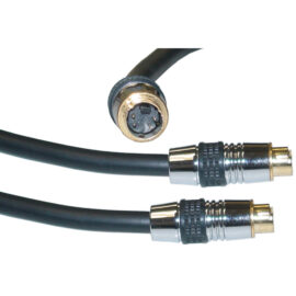 Cable, S-Video, MiniDin4 M/M, Premium Grade, gold tips, 100'