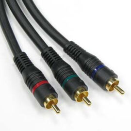 Cable, Component Video (RGB), 3-RCA, 12'
