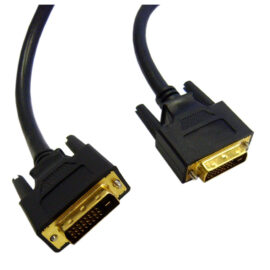 Cable, DVI-D, Male / Male, Dual link, Black, 25'
