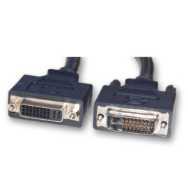 Cable, DVI-D, Dual link, Male / Female, Black, 1Meter