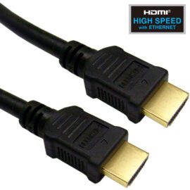 Cable, HDMI High Speed with Ethernet, 4K, 24awg, Plenum Rated, 25'