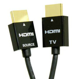 Cable, HDMI High Speed with Ethernet, UltraThin w/Redmere Chip, 36AWG, 10'