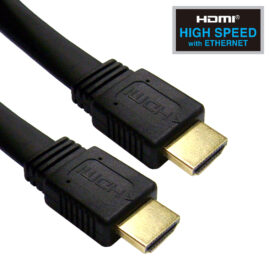 Cable, Flat, HDMI v1.4, w/Ethernet , CL2 Rated, 25'