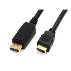 Cable, DisplayPort Male to HDMI Male, 10'
