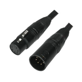 Cable, AES/EBU, 5-pin XLR/DMX, 24AWG, Digital Audio, 2-pair, 110ohm, 10'
