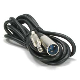 Cable, XLR Male to 1/4" Mono Male, 10'