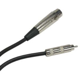 Cable, XLR Female to RCA Male, 12'