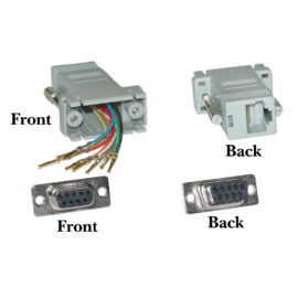Adapter, DB9 Female / RJ45, Ivory