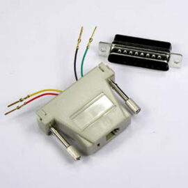 Adapter, DB25 Male/RJ12, Ivory