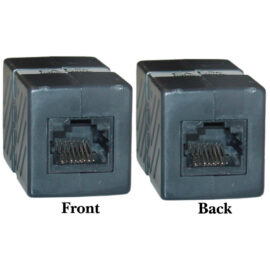 Coupler, RJ45, Cat5E, F/F, Black