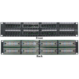 Patch Panel, CAT5E, 110 Type, 48 Port, 19" Rackmount