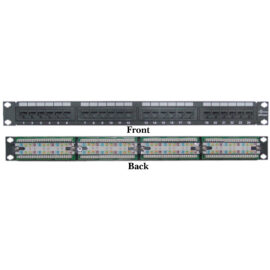 Patch Panel, CAT6, 110 Type, 24 Port, 19" Rack mount