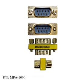 Adapter, DB9 M/M, Slim