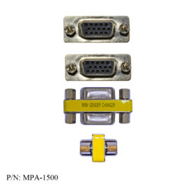 Adapter, HDB15 (VGA) F/F, Slim