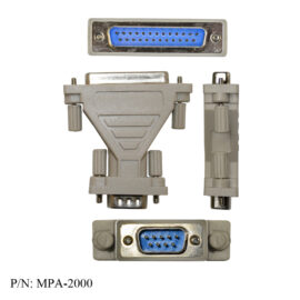 Adapter, DB9 Male / DB25 Male, Molded