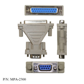 Adapter, DB9 Female / DB25 Female, Molded