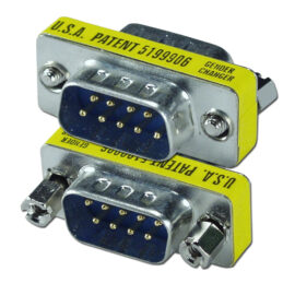 Adapter, Null Modem, DB9 M/M, Slim