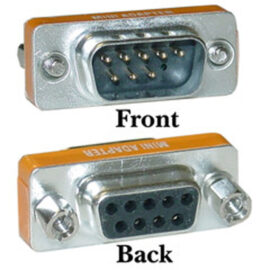 Adapter, Null Modem, DB9 M/F, Slim