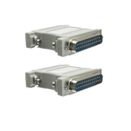 Adapter, Null Modem, DB25 M/M, Molded