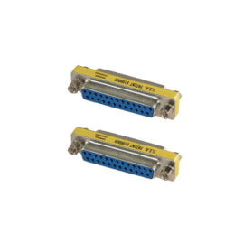Adapter, Null Modem, DB25 F/F, Slim
