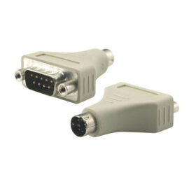 Adapter, DB9 Male/MiniDin6 (PS/2) Male, Molded