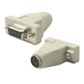 Adapter, DB9 Female/MiniDin6 (PS/2) Female, 6"