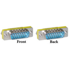 Adapter, DB15 (2-row) M/M, Slim