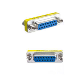 Adapter, DB15 (2-row) F/F, Slim