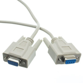 Cable, DB9 F/F, Null Modem, 10'