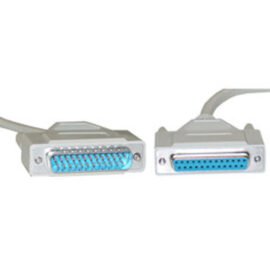 Cable, DB25 M/F, Null Modem, 10'