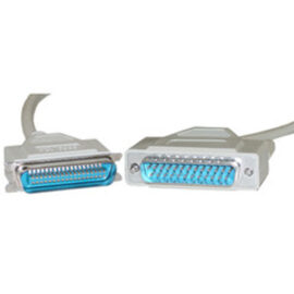 Cable, IEEE1284 Parallel, DB25 Male / Centronics 36 Male, 18 twisted pair, 6'