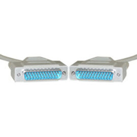 Cable, IEEE1284, DB25 Male / Male, Double Shielded, twisted pair, 15'