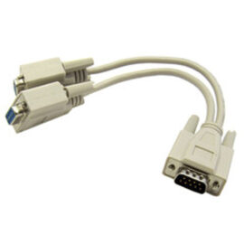 Cable, DB9 Male / (2) Female, 8-inch
